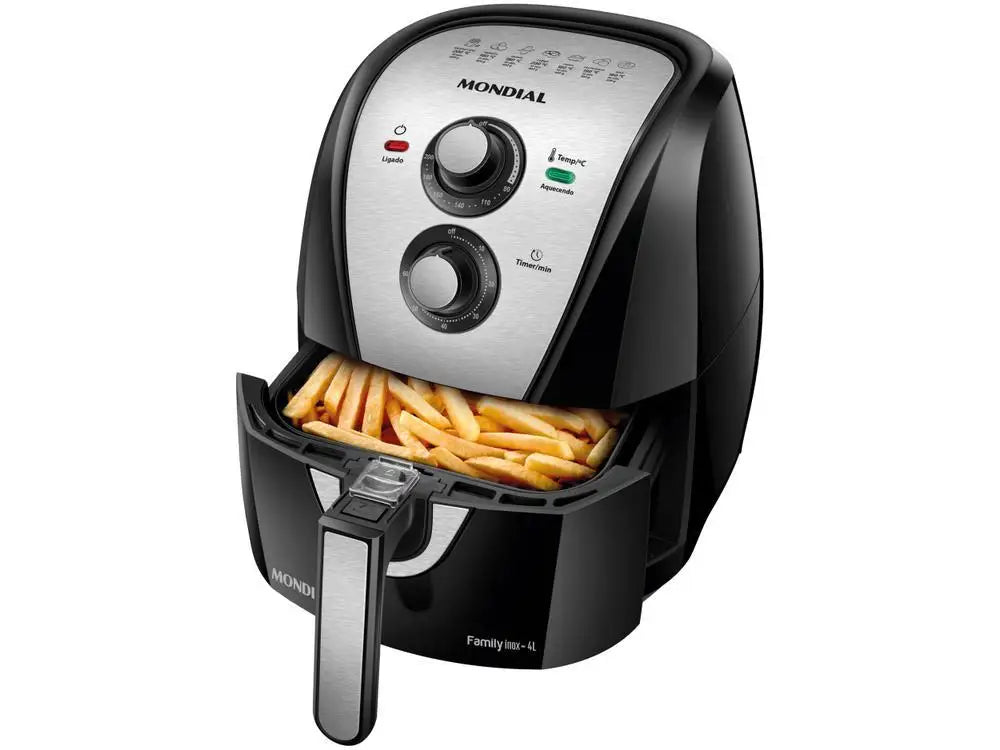 Air Fryer Mondial 4L Preta com Timer - 110V