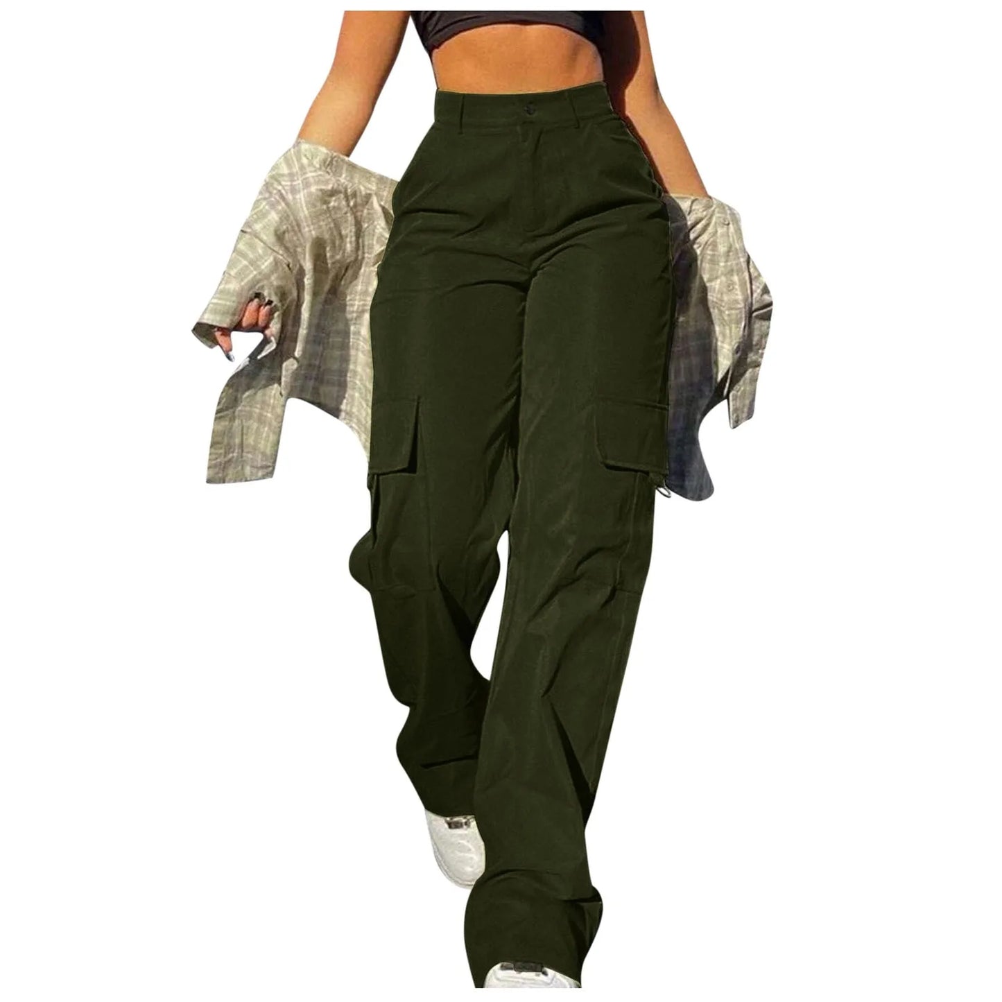 Calça Cargo Feminina Y2K - Streetwear Chic