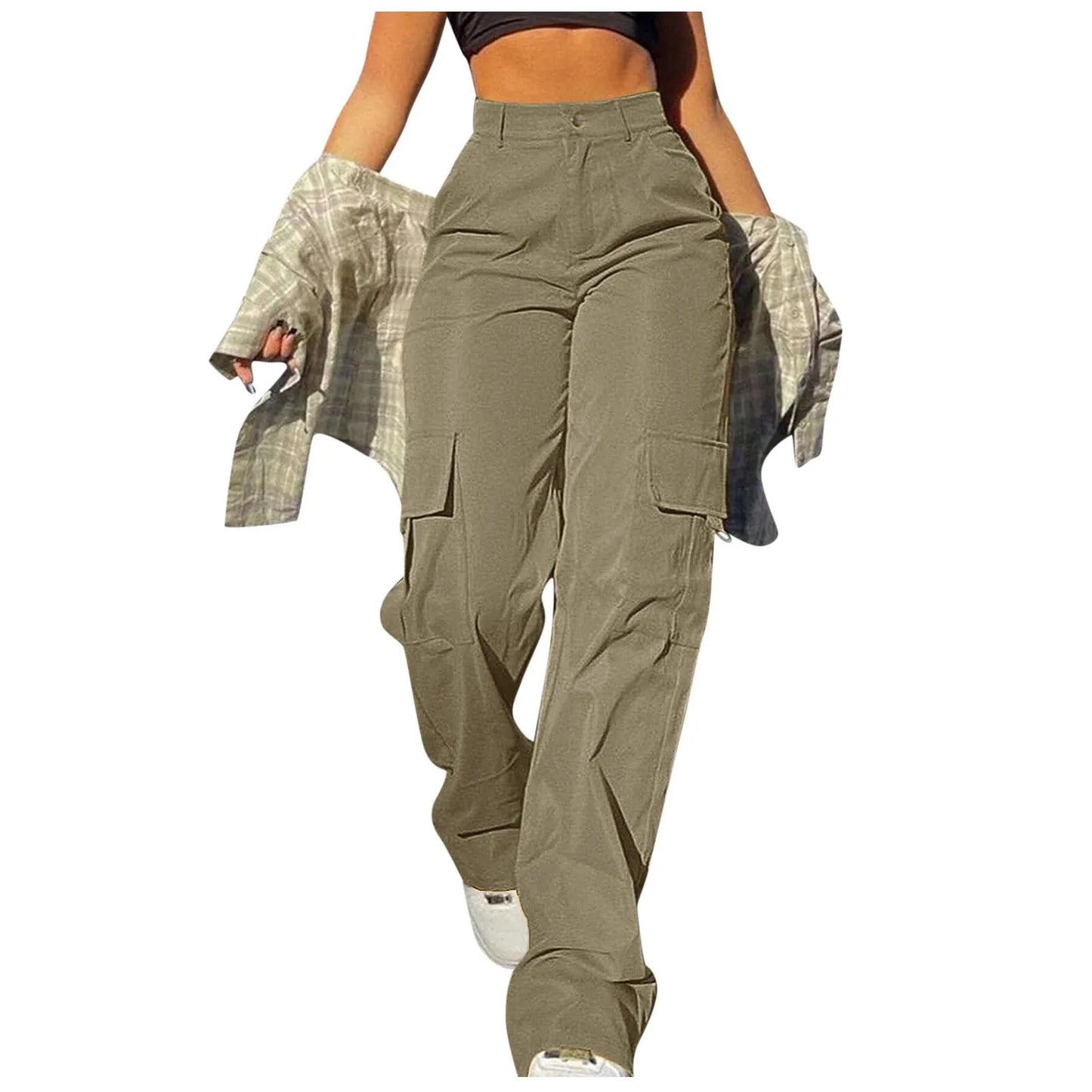 Calça Cargo Feminina Y2K - Streetwear Chic