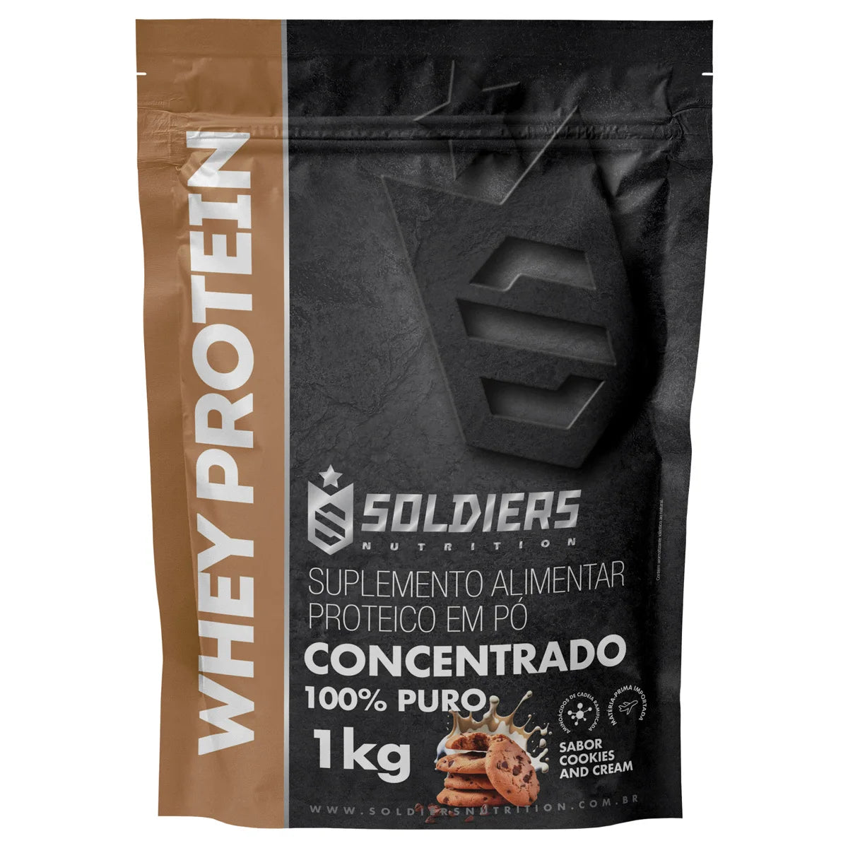 Whey Protein Concentrate 1kg - 100% Importado - Soldiers Nutrition