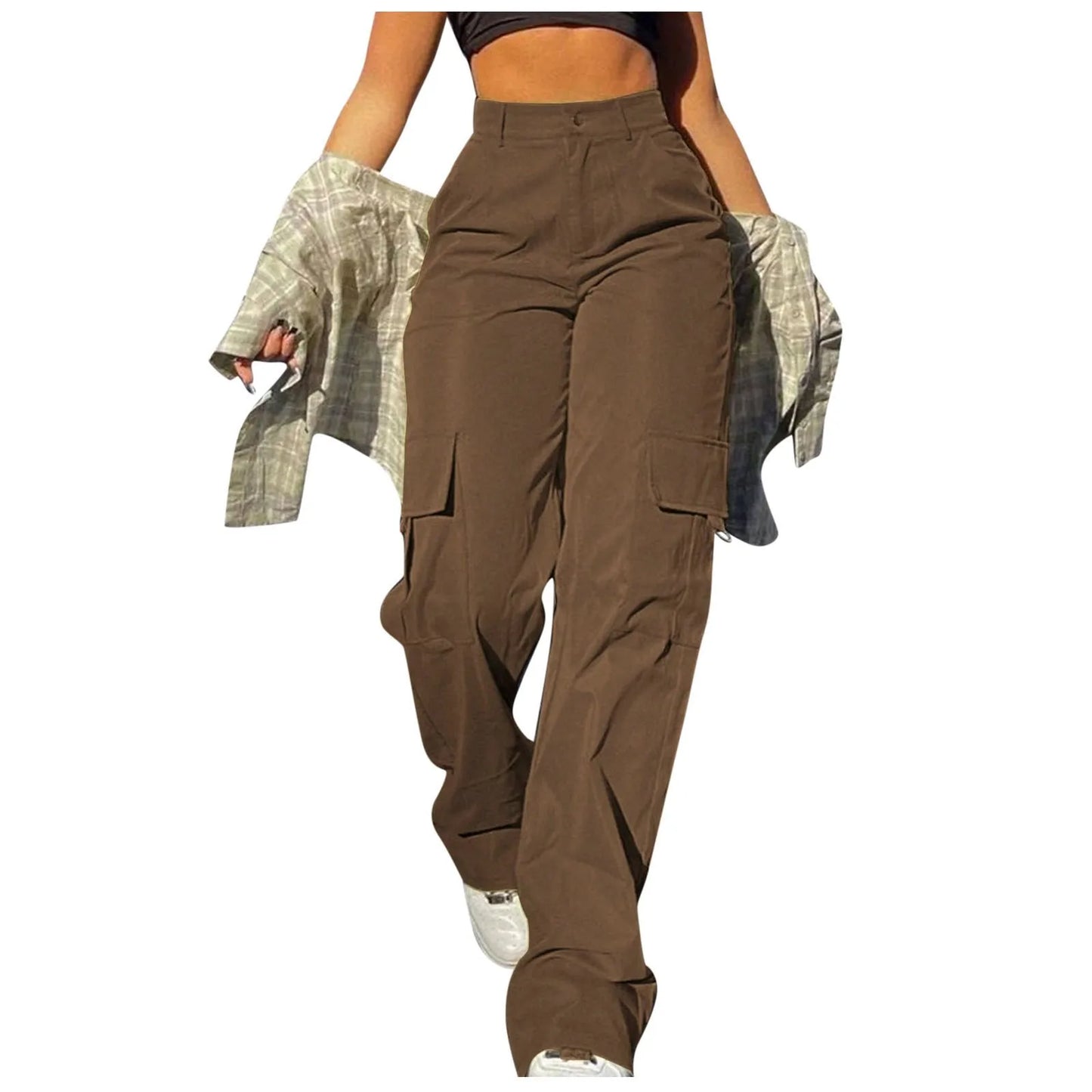 Calça Cargo Feminina Y2K - Streetwear Chic