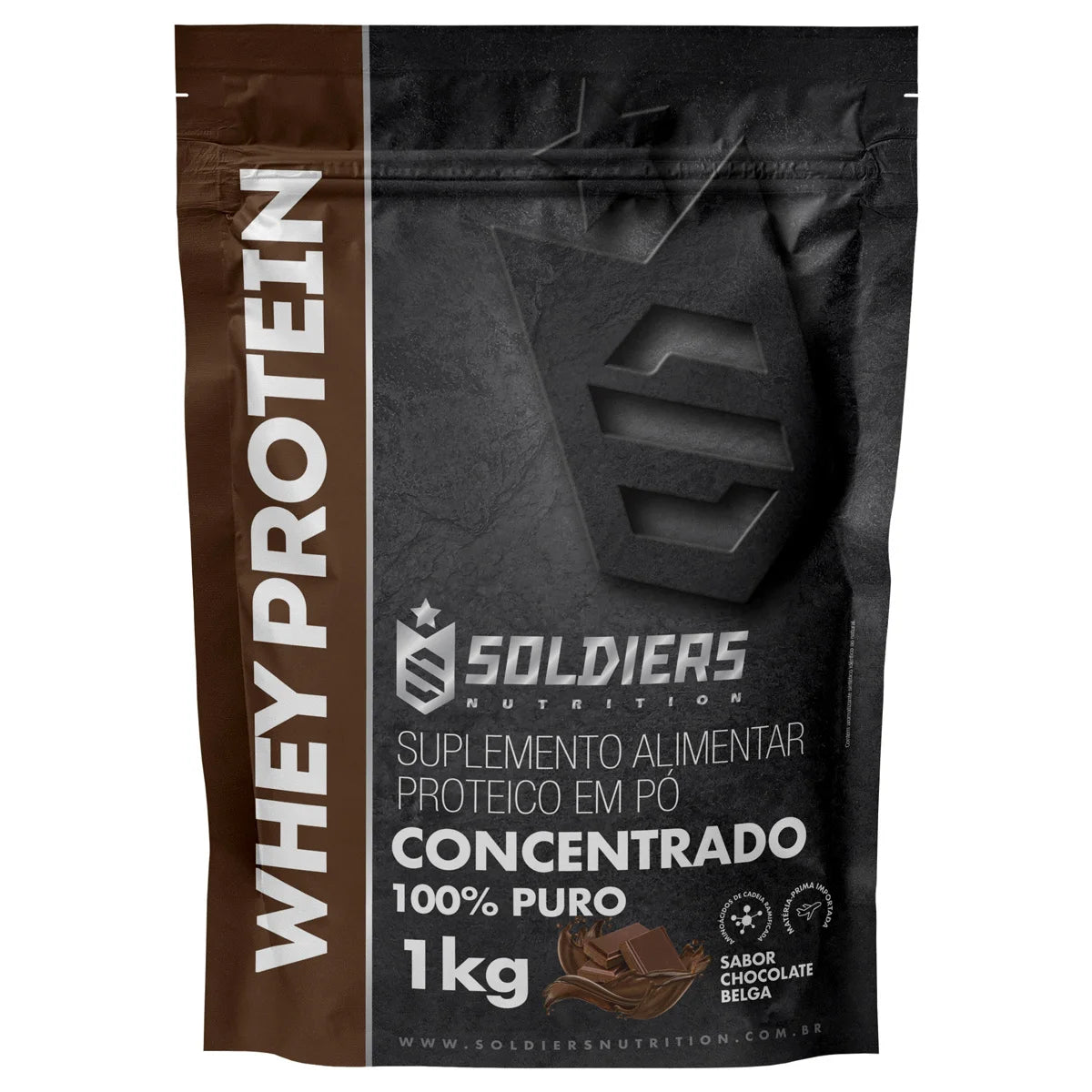 Whey Protein Concentrate 1kg - 100% Importado - Soldiers Nutrition