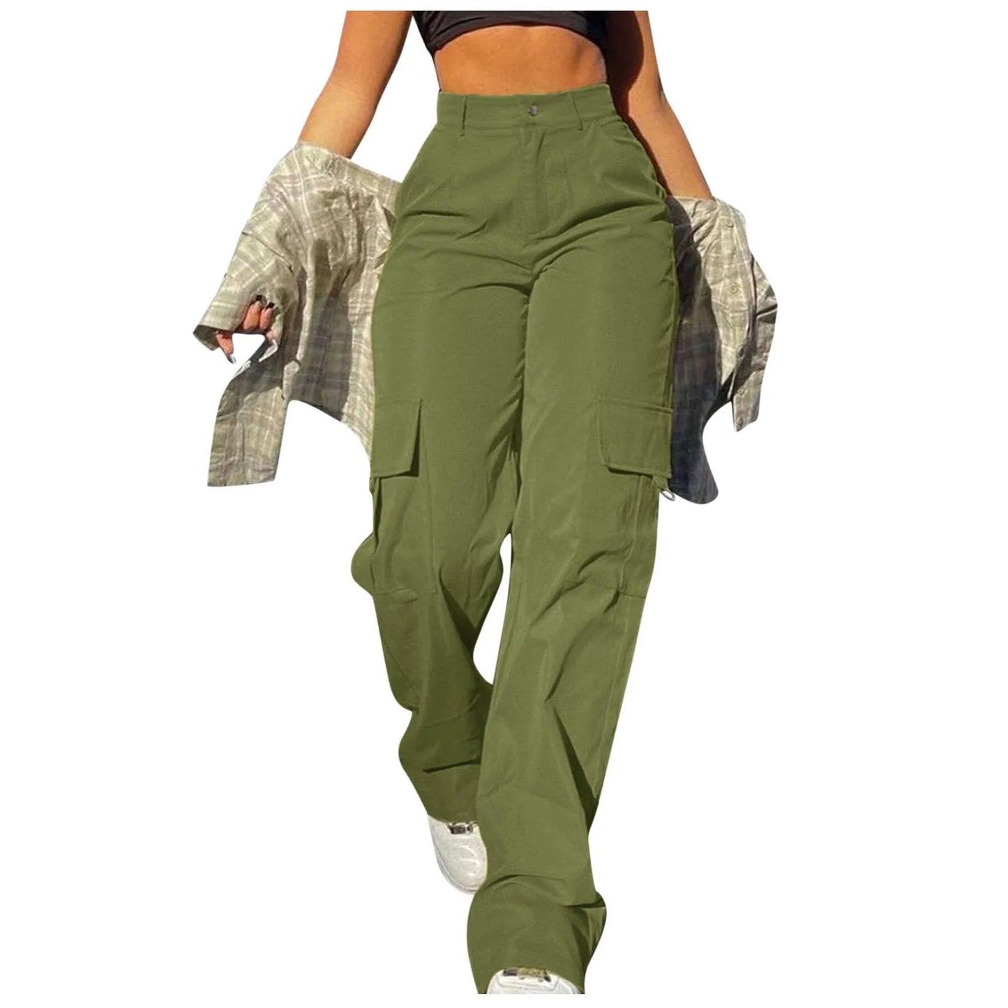 Calça Cargo Feminina Y2K - Streetwear Chic