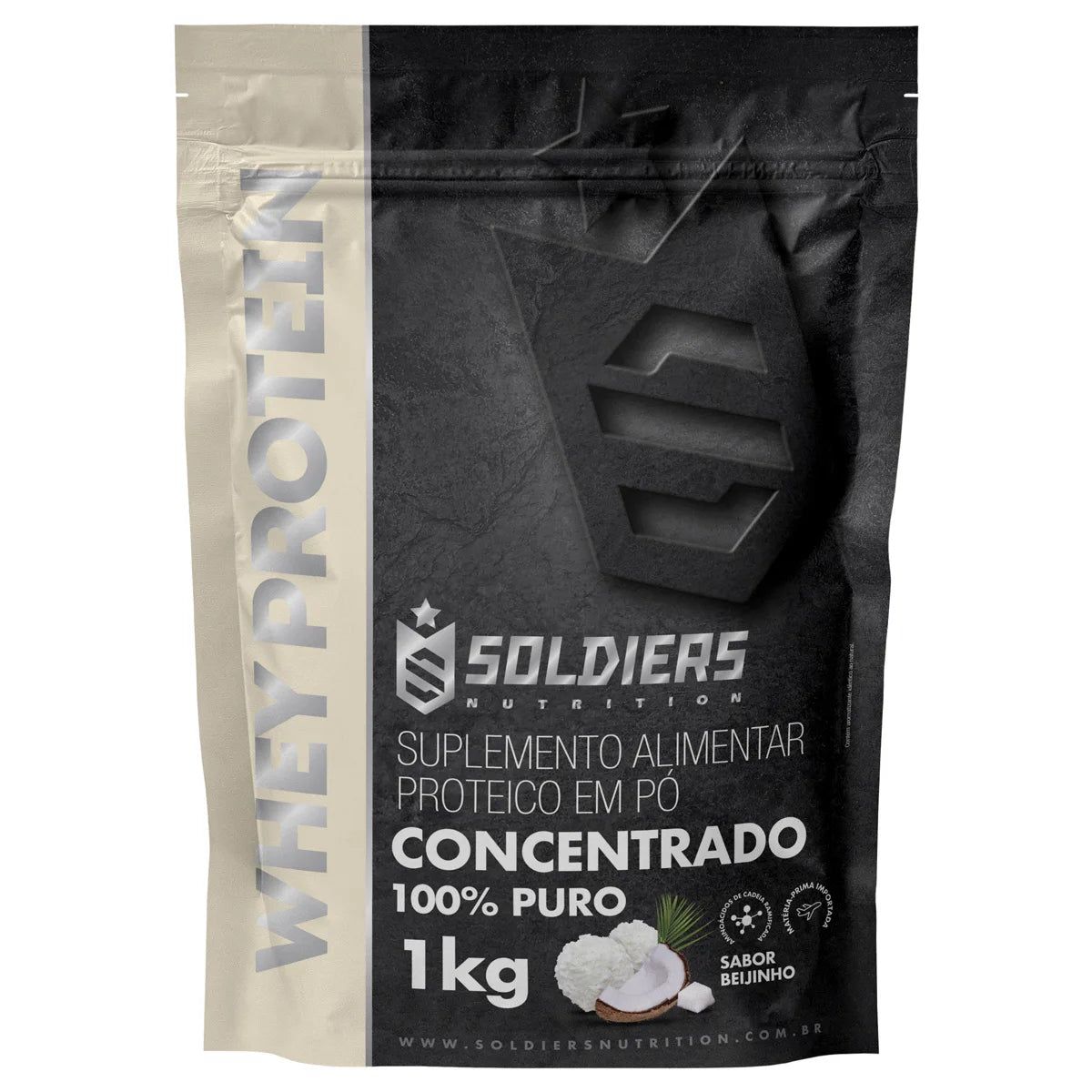 Whey Protein Concentrate 1kg - 100% Importado - Soldiers Nutrition